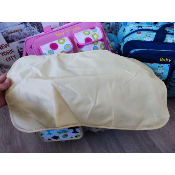 Сумка для мамы дорожная с 9 карманами и пеленкой generic