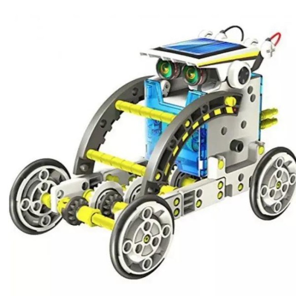 Робот конструктор Solar Robot 13 в 1 на сонячній енергії синій generic