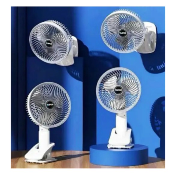 Вентилятор Desktop Fan з прищіпкою USB білий generic