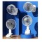 Вентилятор Desktop Fan з прищіпкою USB білий generic