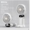 Вентилятор Desktop Fan з прищіпкою USB білий generic