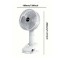 Вентилятор Desktop Fan з прищіпкою USB білий generic