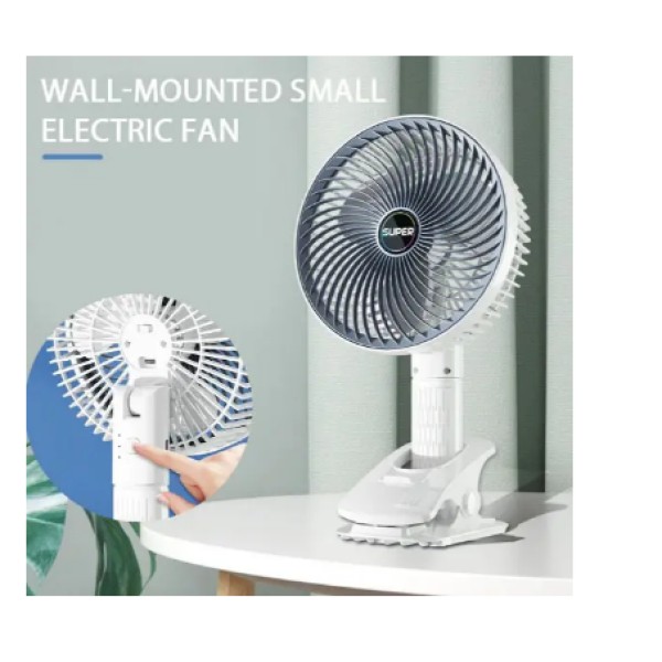 Вентилятор Desktop Fan з прищіпкою USB білий generic