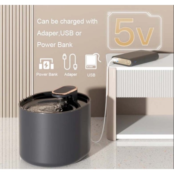 Поилка автоматическая Фонтан USB 3 л черная generic