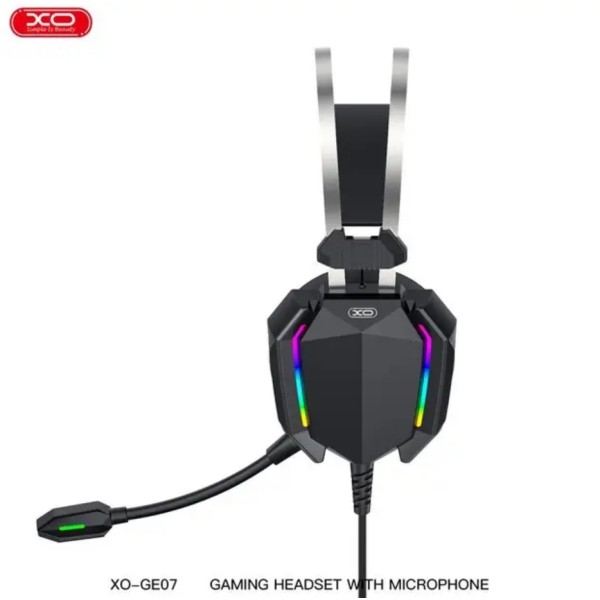 ігрові навушники xo ge-07 з мікрофоном led rgb підсвітка XO