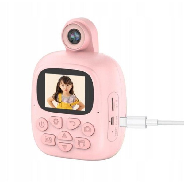 Дитячий фотоапарат M4 Kids Print Camera 1080p блакитний generic
