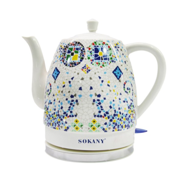 Электрочайник SOKANY SK-09008 керамический 1.5 л мозаика Sokany