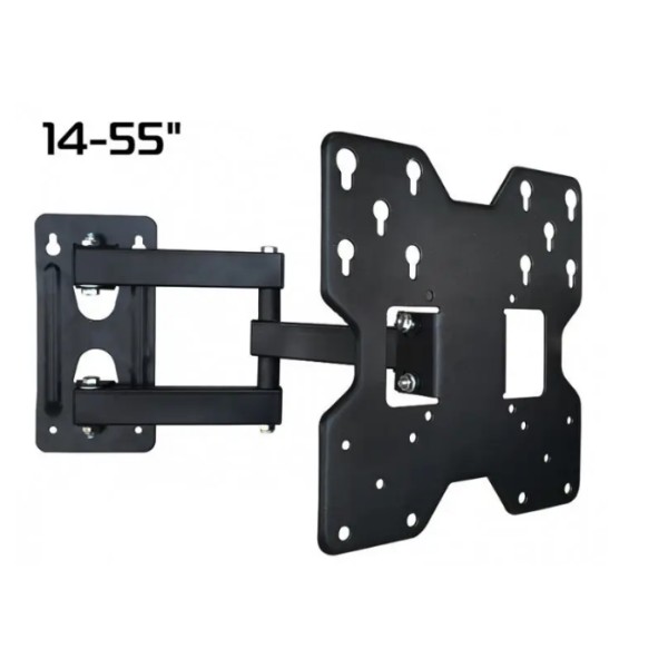 Кронштейн поворотний V499 для ТВ 14-55 дюймів чорний generic
