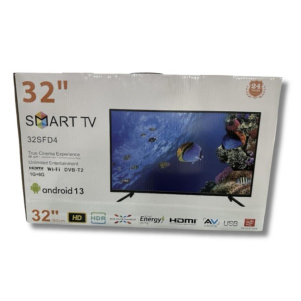 Телевизор Smart TV 32 HD Android 14.0 DVB-T2 Dolby черный generic