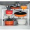 Полка кухонная раздвижная Kitchen Rack 38-70 см 2 яруса белая generic