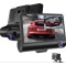 Видеорегистратор Car DVR WDR Full HD 3 камеры 4 дюйма черный generic