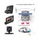 Видеорегистратор Car DVR WDR Full HD 3 камеры 4 дюйма черный generic