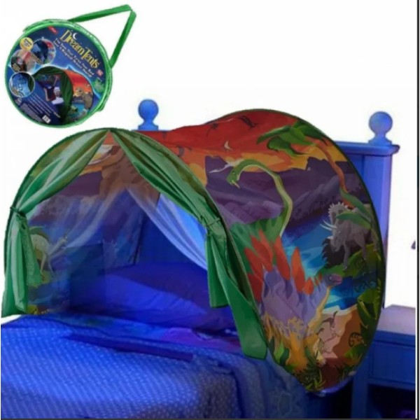 Намет  Tents Космічна пригода для ліжка 82x220 см синій Dream Tents
