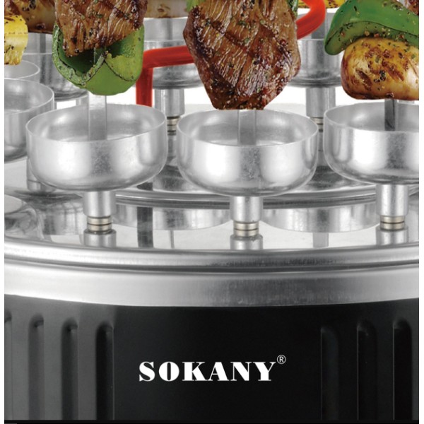 Електрошашличниця Sokany SK6114 вертикальна 1500 Вт Sokany