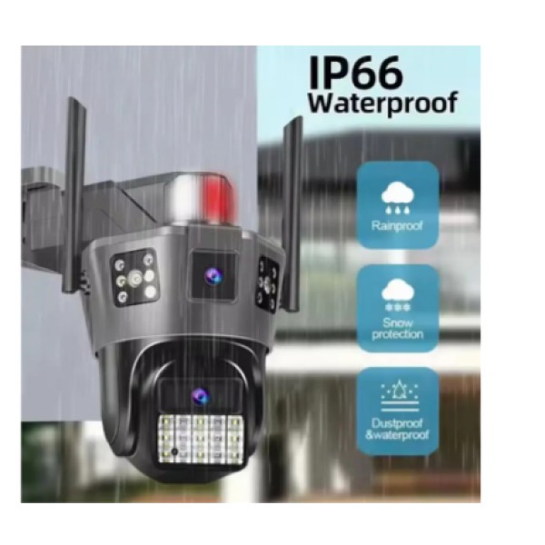 Вулична IP камера SD39-4G Solar 6MP з двома обєктивами чорна generic