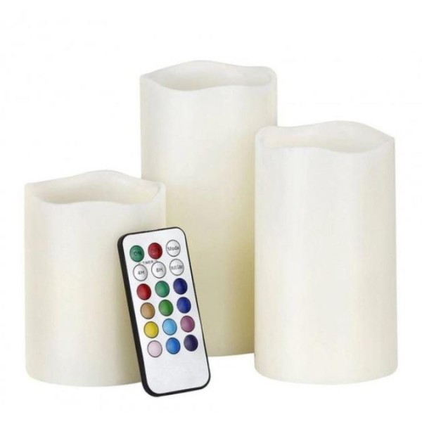 Светодиодные свечи Led Candles 3в1 12 цветов с пультом ДУ generic