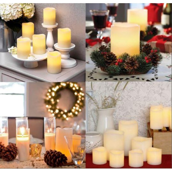 Светодиодные свечи Led Candles 3в1 12 цветов с пультом ДУ generic