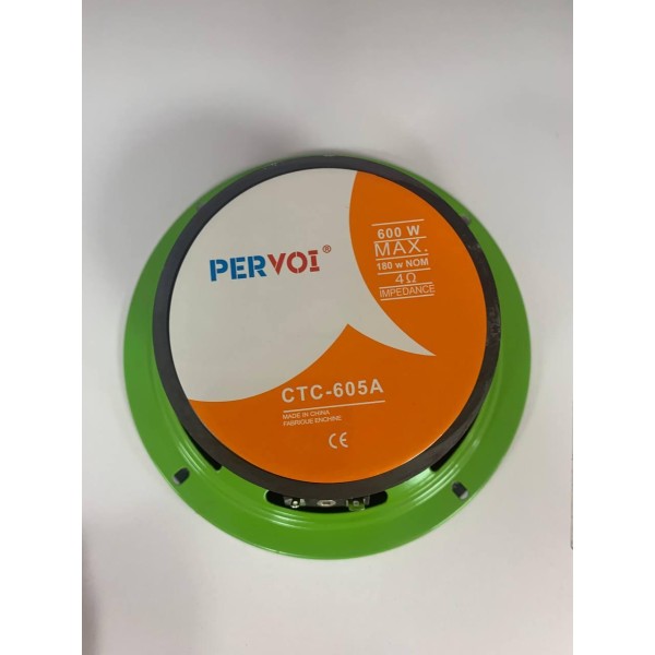 Динамік PERVOI CTC-605A 16 см 600 Вт автомобільний чорний PERVOI