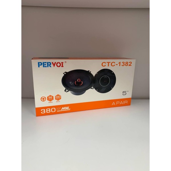 Динаміки PERVOI CTC-1382 13 см 380 Вт коаксіальні чорні PERVOI