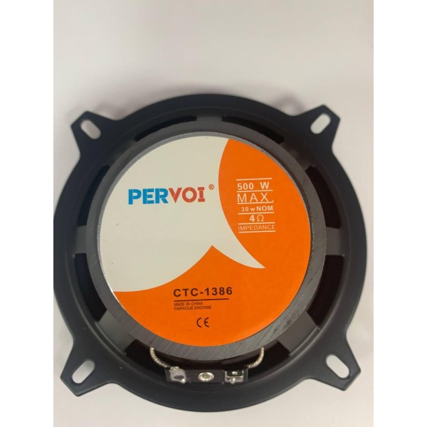Динаміки в авто PERVOI CTC-1086 500 Вт 4 дюйми чорні PERVOI