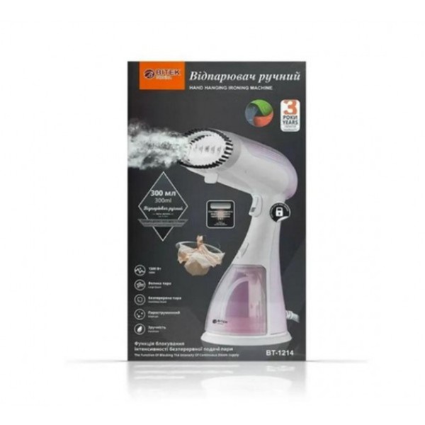 Отпариватель ручной Vitek BT-1214 1500 Вт 300 мл синий Vitek