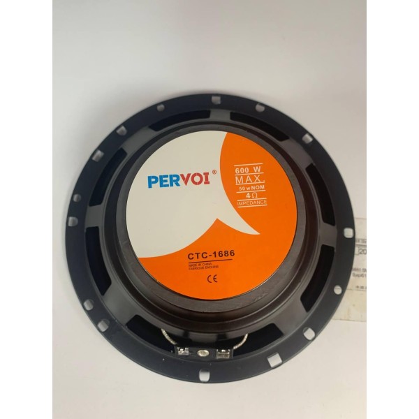 Динаміки PERVOI CTC-1686 16 см 2-смугові 600 Вт чорні PERVOI