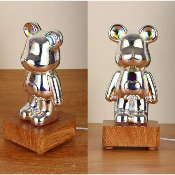 светодиодный ночник bearbrick 3d медведь фейерверк 16 цветов bearbrick