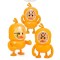 Детский ночник-будильник Little Duck 3в1 с копилкой оранжевый generic