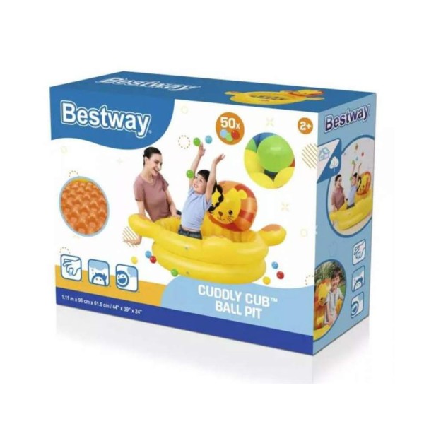 Сухой бассейн Bestway Лев 111х98 см с шариками 50 шт Bestway