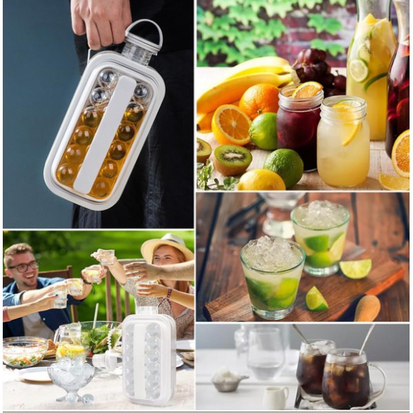 Форма для льоду DIY ICE пляшка на 17 кульок сіра generic