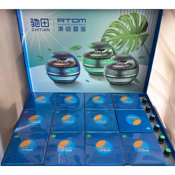 Ароматизатор CT-S91 Perfume 55 мл на солнечной батарее синий generic