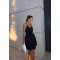 Сукня жіноча лляна мереживо чорна k-ton