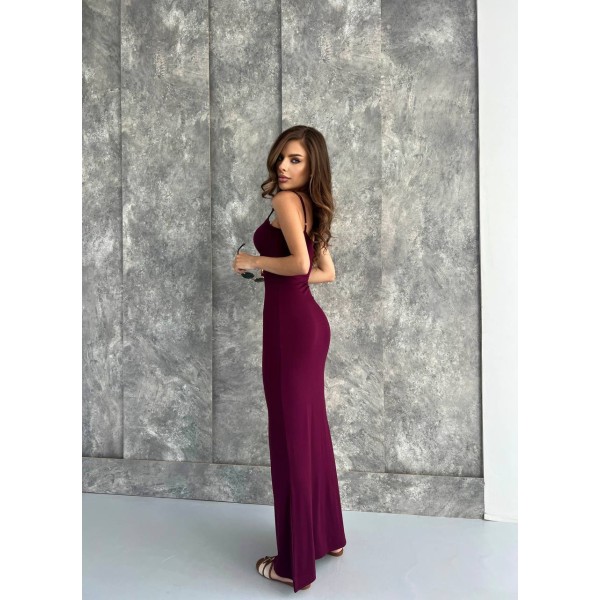 Плаття жіноче віскоза облягаюче бордо k-ton