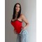 Боді жіноче мікродайвінг мереживо червоне k-ton