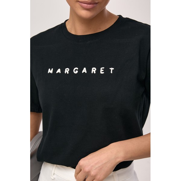 Футболка женская хлопковая с принтом Margaret Lurex