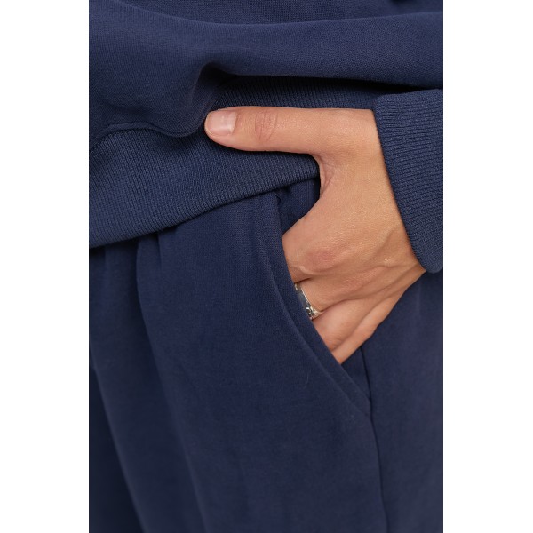 Спортивный костюм женский утепленный синий Lurex
