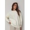 Джемпер жіночий в'язаний oversize молочний
