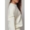 Джемпер жіночий в'язаний oversize молочний