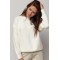 Джемпер жіночий в'язаний oversize молочний