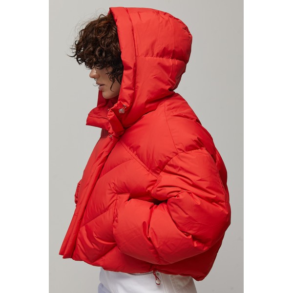 Куртка женская оверсайз красная Lurex
