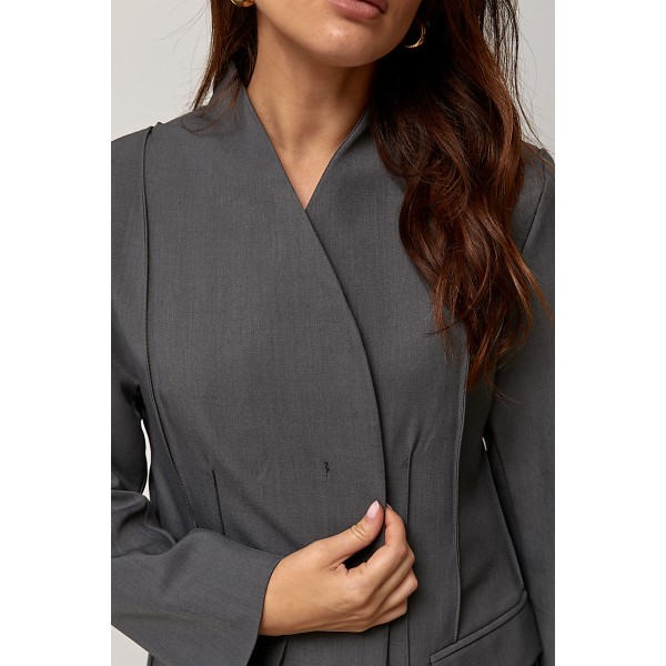 Жакет женский классический серый Lurex
