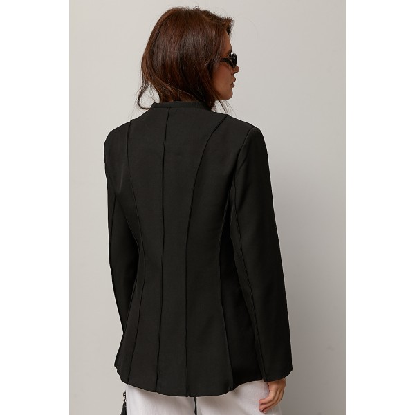 Жакет женский классический черный Lurex