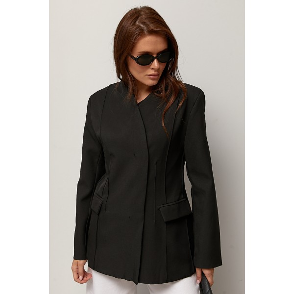 Жакет женский классический черный Lurex