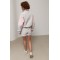 Костюм спортивный женский ветровка шорты серый Lurex