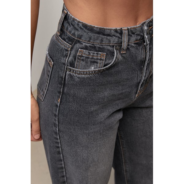 Джинси Wide Leg прямого крою - чорний 40р