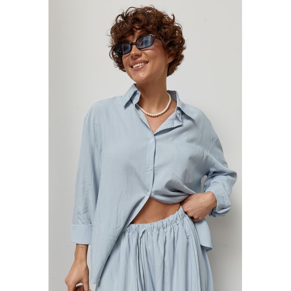 Костюм жіночий вільний з бавовни штани аладіни Lurex