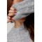 Вязана кофта з написом на спині - сірий ONE SIZE 76808