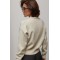 Джемпер женский трикотажный укороченный бежевый