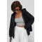 Худі жіноче трикотаж тепле oversize чорне