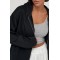 Худі жіноче трикотаж тепле oversize чорне